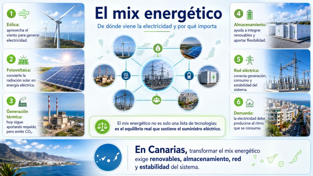 El mix energético: de dónde viene la electricidad