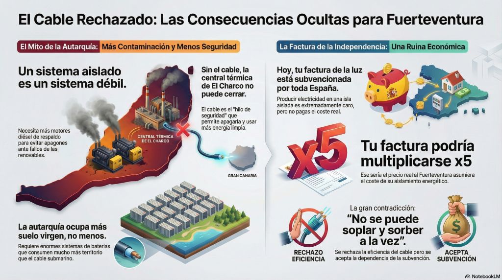 Rechazo Enlace Eléctrico Fuerteventura