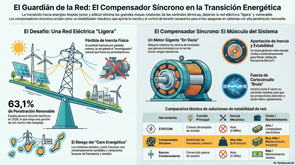 Necesidad de compensadores síncronos